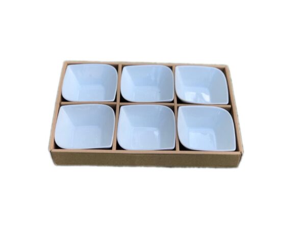 6pc oval ceramic bowl